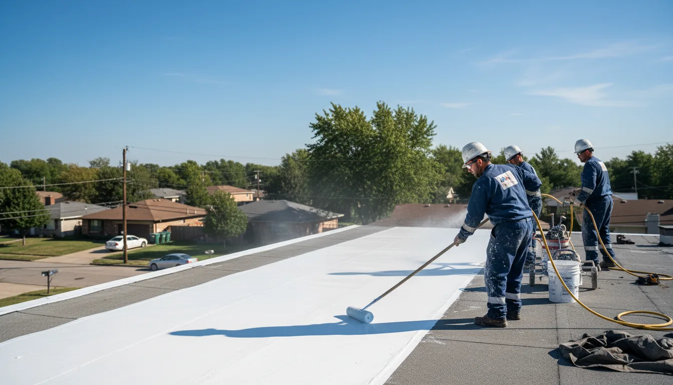 Commercial roof coating in Sedan, KS near me